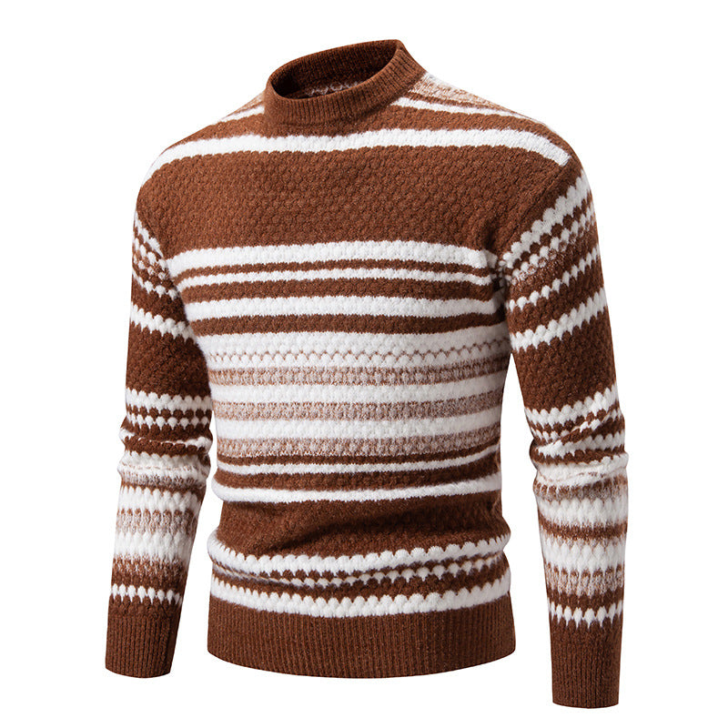 Herren Strickpullover mit strukturiertem Muster