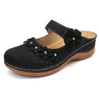 Damen-Clogs mit floralem Design und verstellbarem Riemen R&B