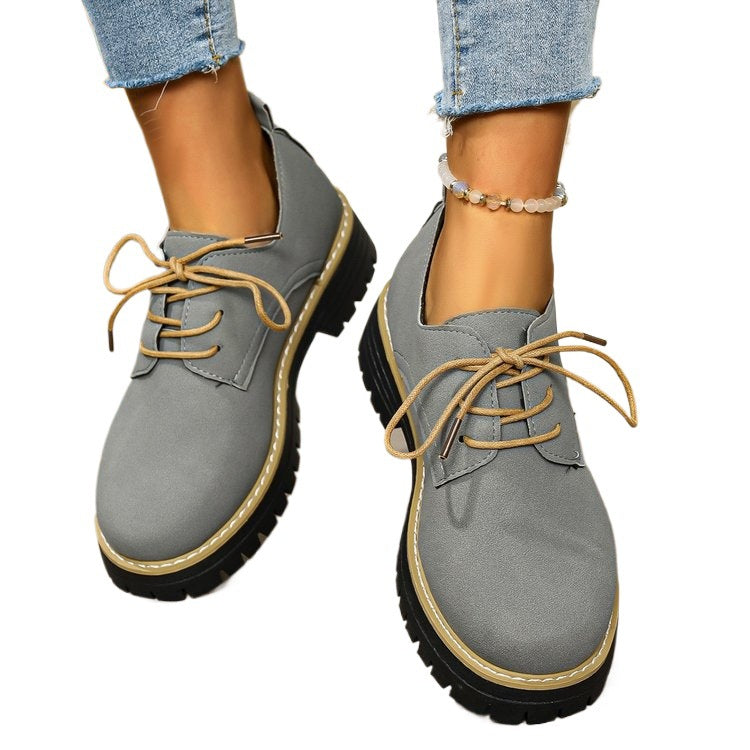 Damen Bequeme Schnürschuhe mit rutschfester Sohle R&B