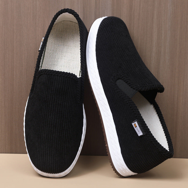 Damen Bequeme Samt-Slipper mit elastischem Einstieg und rutschfester Sohle R&B