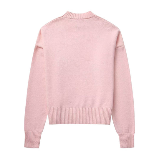 Damen Bequem Gestrickter Kurzpullover R&B