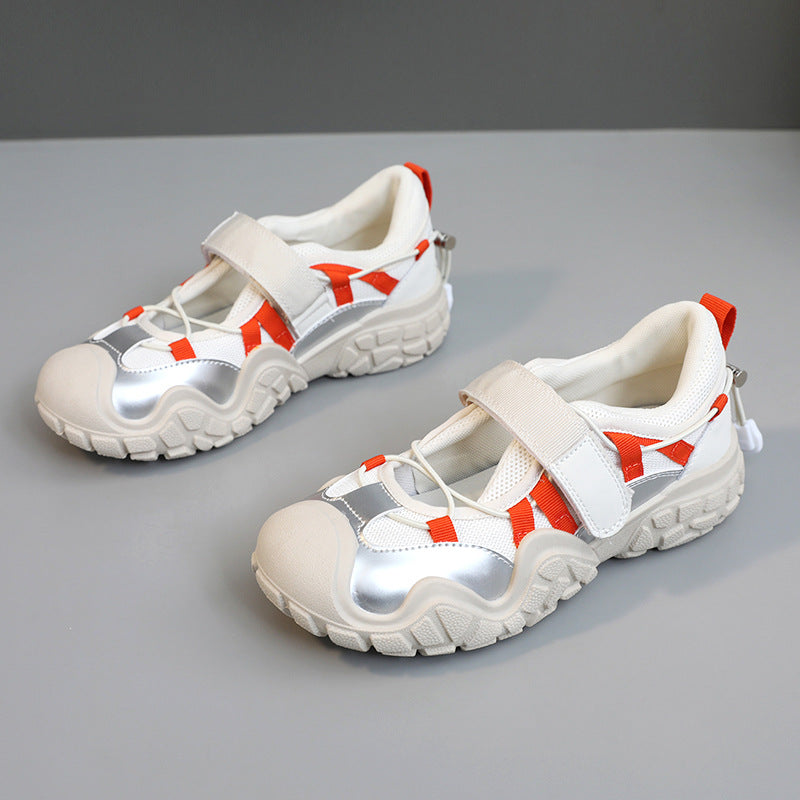 Damen Sportliche Freizeitschuhe mit verstellbarem Riemen R&B