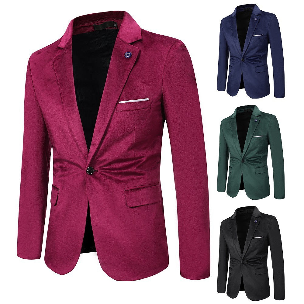 Damen eleganter samt Blazer mit slim fit