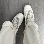 Damen Sneaker mit romantischem Spitzendetail und sportlichem Design R&B