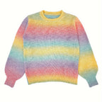 Damen modischer Pullover mit sanften Farbverlauf und relaxed Fit R&B