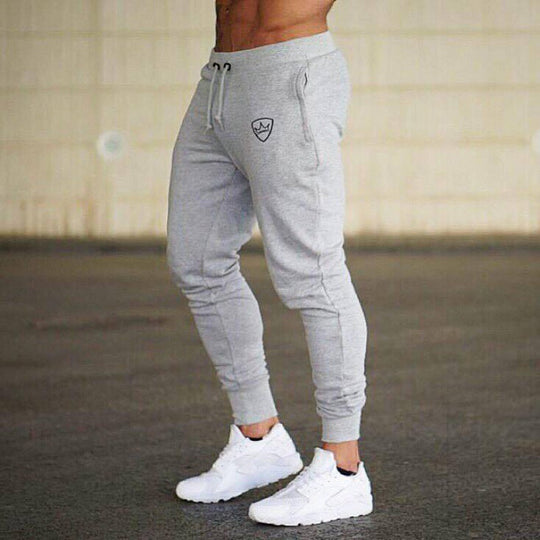 Herren Sweatpants mit schmalem Schnitt und elastischem Bund R&B