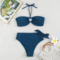 Damen Bandeau-Bikini mit verstellbaren Trägern und hochwertigem Twist-Design R&B