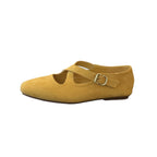 Damen Elegante Mokassins mit modischem Kreuzband und weicher Veloursleder-Oberfläche R&B