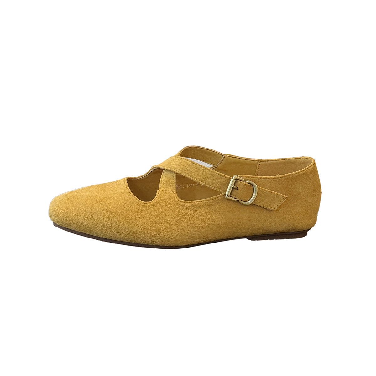Damen Elegante Mokassins mit modischem Kreuzband und weicher Veloursleder-Oberfläche R&B
