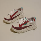 Damen modische Chunky Sneakers mit dämpfender Laufsohle R&B