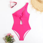 Damen Einseitiger Cut-Out Badeanzug R&B