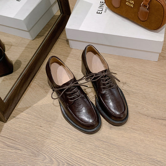 Damen Schnürschuhe mit elegantem Blockabsatz und modischem Finish R&B
