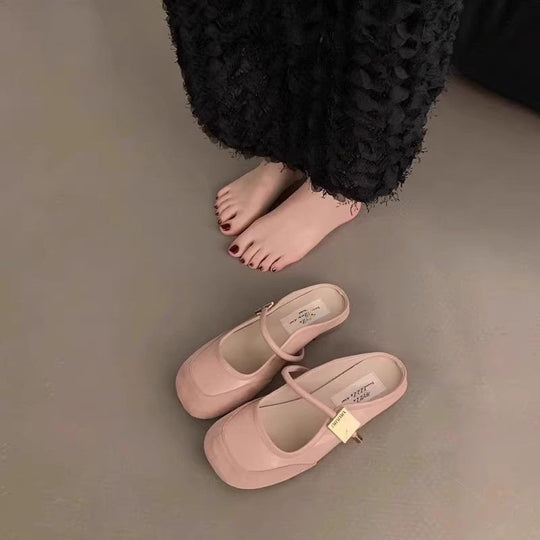 Damen Ballerina-Schuhe mit verstellbarem Riemen und stilvollem Design R&B