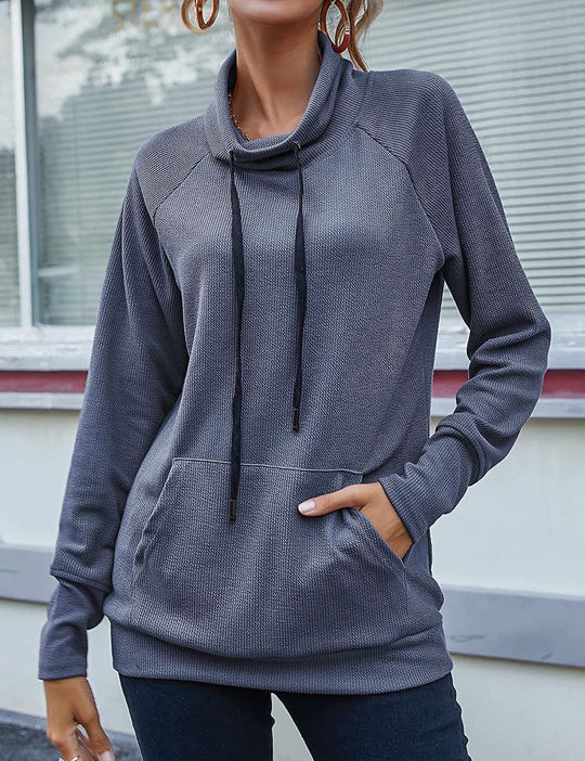 Damen modischer Kapuzensweater mit praktischen Taschen und ergonomischem Schnitt R&B