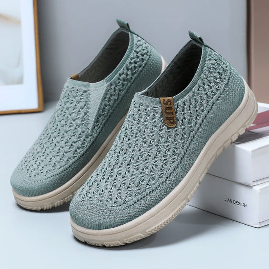 Damen Atmungsaktive Slip-On Freizeitschuhe mit elastischem Design R&B