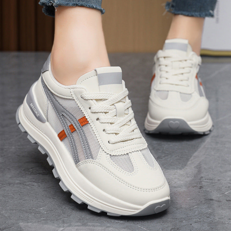 Damen Sportliche Sneakers mit gepolsterter Laufsohle und atmungsaktiver Mesh-Oberfläche R&B