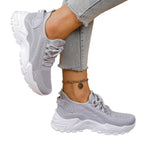 Damen Sportliche Mesh Sneakers mit dämpfender Sohle und atmungsaktiver Konstruktion R&B