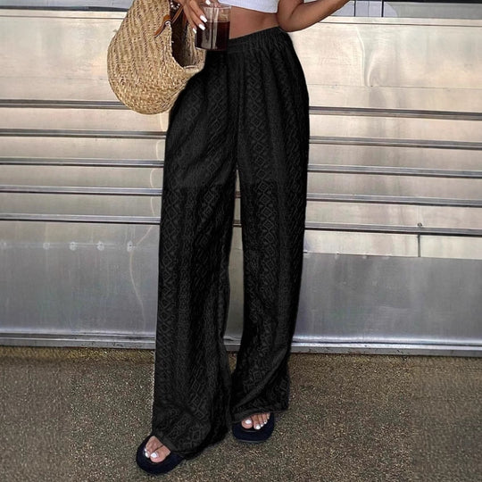 Damen Weitfallende Haremshose mit strukturiertem Design R&B