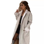 Damen Modischer Wintermantel mit Teddy-Futter R&B