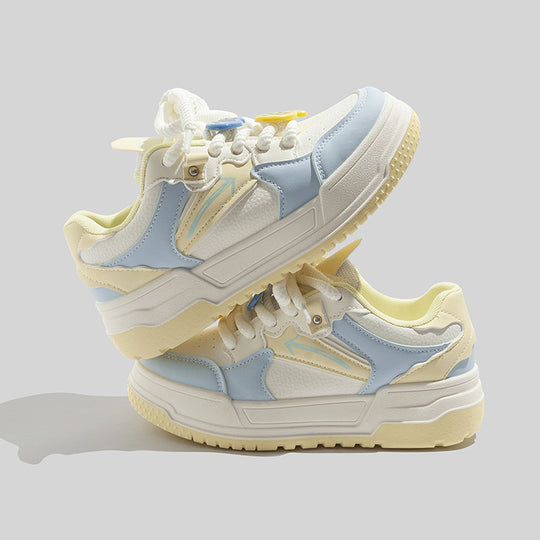 Damen Sportliche Plattform Sneakers mit atmungsaktiver Oberfläche und einzigartigem Design R&B