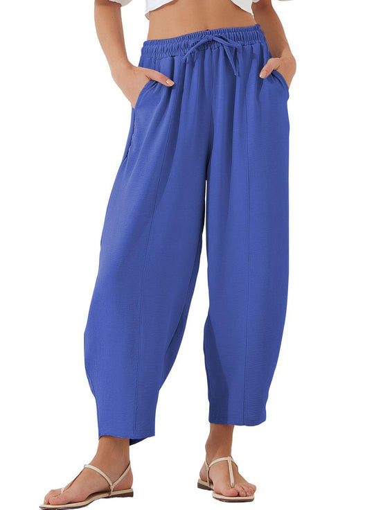 Damen Lockerer Fit Leichte Hosen R&B
