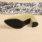 Damen Elegante Pumps mit bequemer Blockabsatz R&B