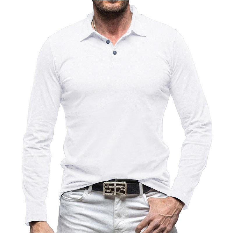 Herren Langarm Poloshirt mit modernem Schnitt R&B