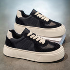 Damen modische Chunky Sneaker mit gepolsterter Sohle und strapazierfähigem Obermaterial R&B