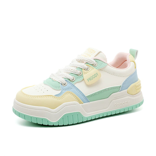 Damen modische Freizeitsneaker mit atmungsaktiver Oberflächenstruktur und rutschfester Sohle R&B