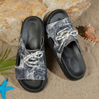 Damen Sandalen mit unterstützendem Fußbett und atmungsaktiver Obermaterialstruktur