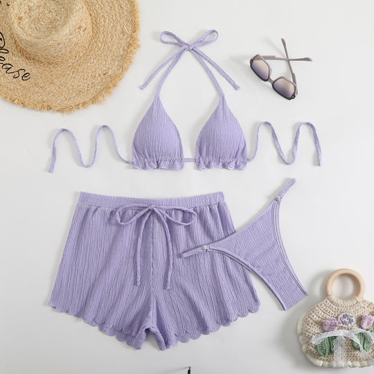 Damen Bikini-Set mit raffiniertem Hosenrock R&B