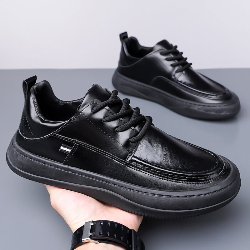 Damen Modische Ledersneaker mit rutschfester Sohle R&B