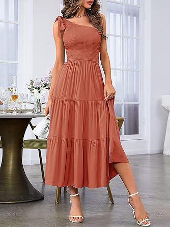 Damen Maxikleid mit ärmellosem Design und elastischem Bustier R&B
