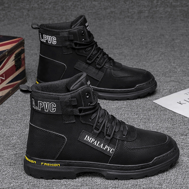 Damen modische Schnürstiefel mit robustem Profil R&B