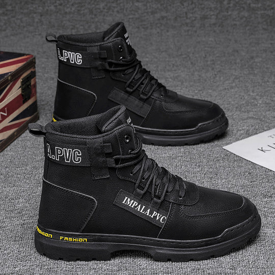 Damen modische Schnürstiefel mit robustem Profil R&B