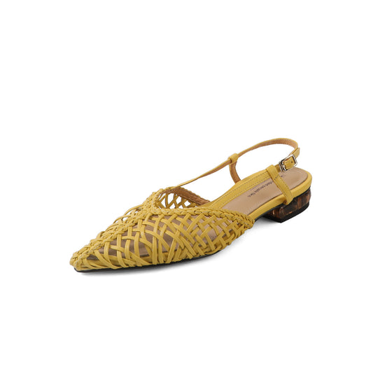 Damen Slingback Sandalen mit geflochtenem Design und komfortablem Blockabsatz R&B