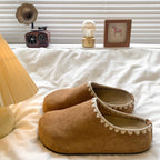 Damen Komfortable Filzclogs mit elegantem Riemen und weichem Innenfutter R&B