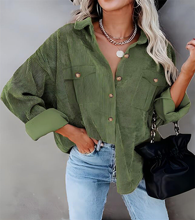 Damen Utility-Jacke mit detailreicher Knopf- und Taschenverarbeitung R&B