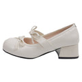 Damen elegante Mary Jane Pumps mit geschmeidiger Kappe und modischem Blockabsatz R&B