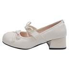 Damen elegante Mary Jane Pumps mit geschmeidiger Kappe und modischem Blockabsatz R&B
