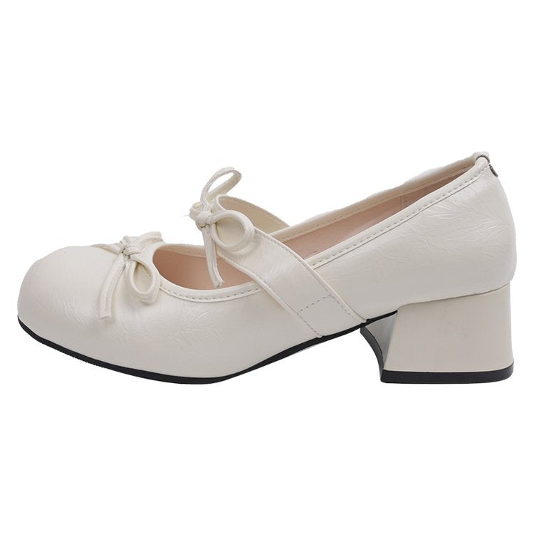 Damen elegante Mary Jane Pumps mit geschmeidiger Kappe und modischem Blockabsatz R&B