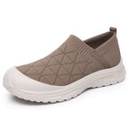 Damen Bequeme Slip-On Sneakers mit elastischem Strickdesign R&B