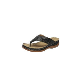 Damen Zehentrenner-Sandalen mit komfortablem Fußbett und modischem Riemendesign R&B