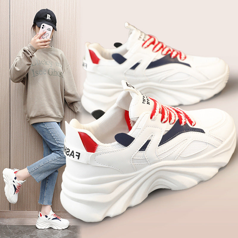 Damen Sportliche Chunky Sneakers mit atmungsaktivem Obermaterial und dämpfendem Sohlenprofil R&B