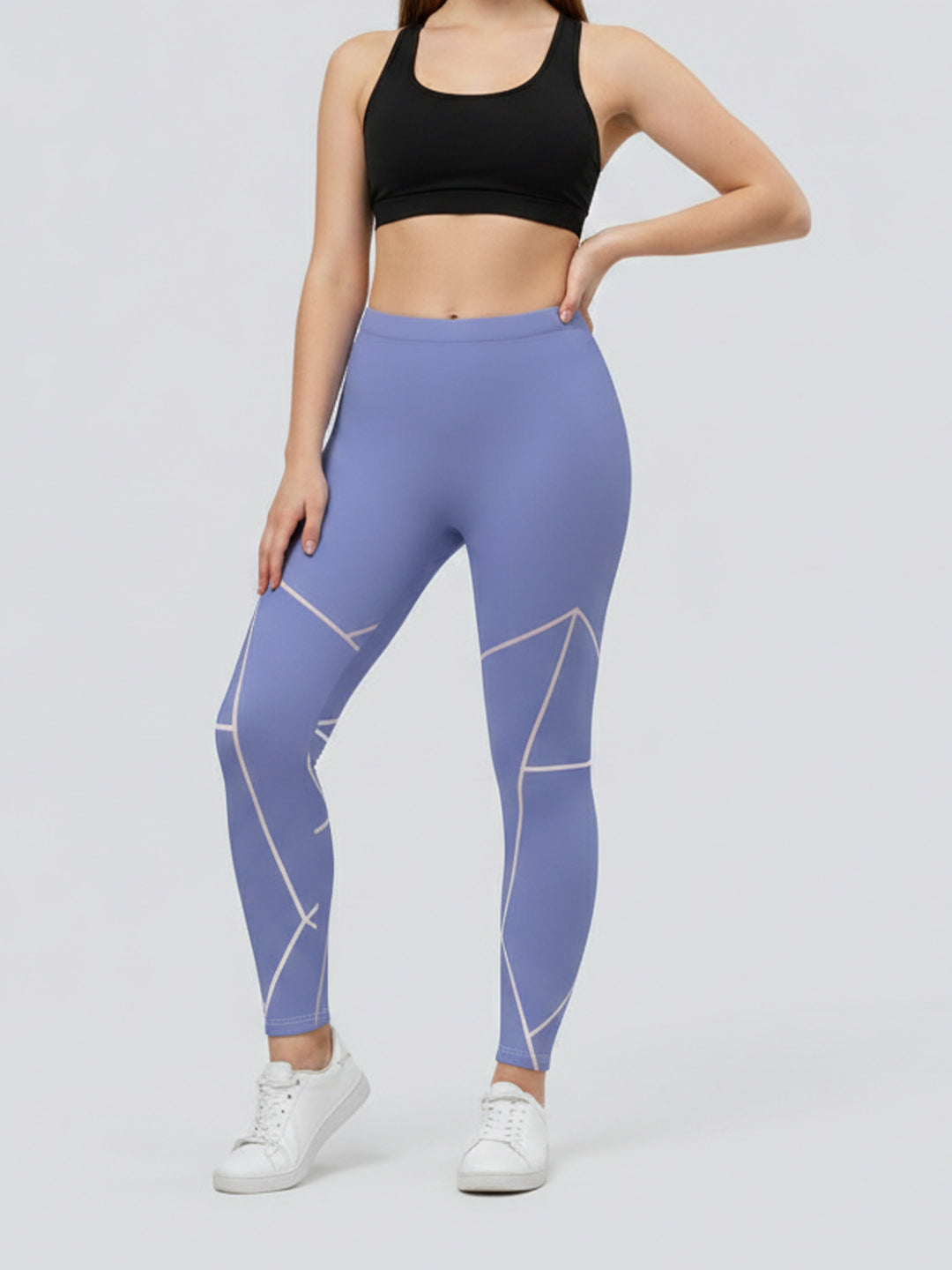 Damen Sportlegging mit stilvollem grafischen Design R&B