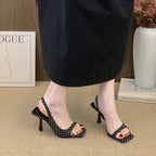 Damen Slingback Sandalen mit Punktmuster R&B