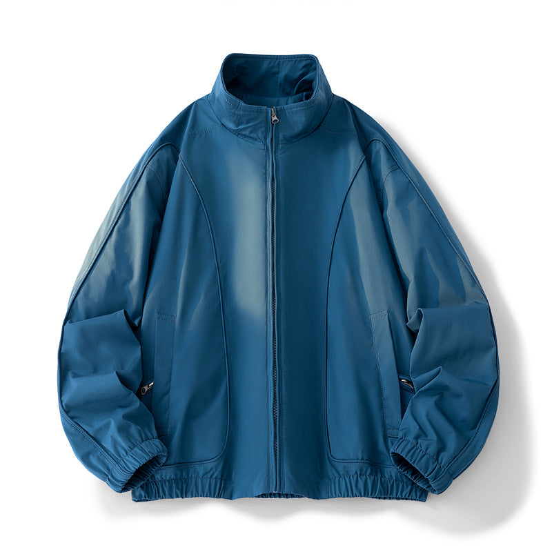 Damen hochschneiderte Übergangsjacke mit elastischem Bund und praktischen Taschen R&B