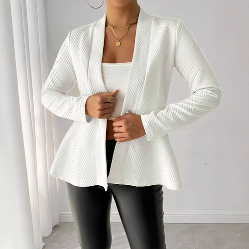 Damen eleganter Blazer aus strukturiertem Stoff R&B