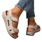 Damen Komfortable Sandalen mit verstellbaren Riemen und atmungsaktiver Sohle R&B