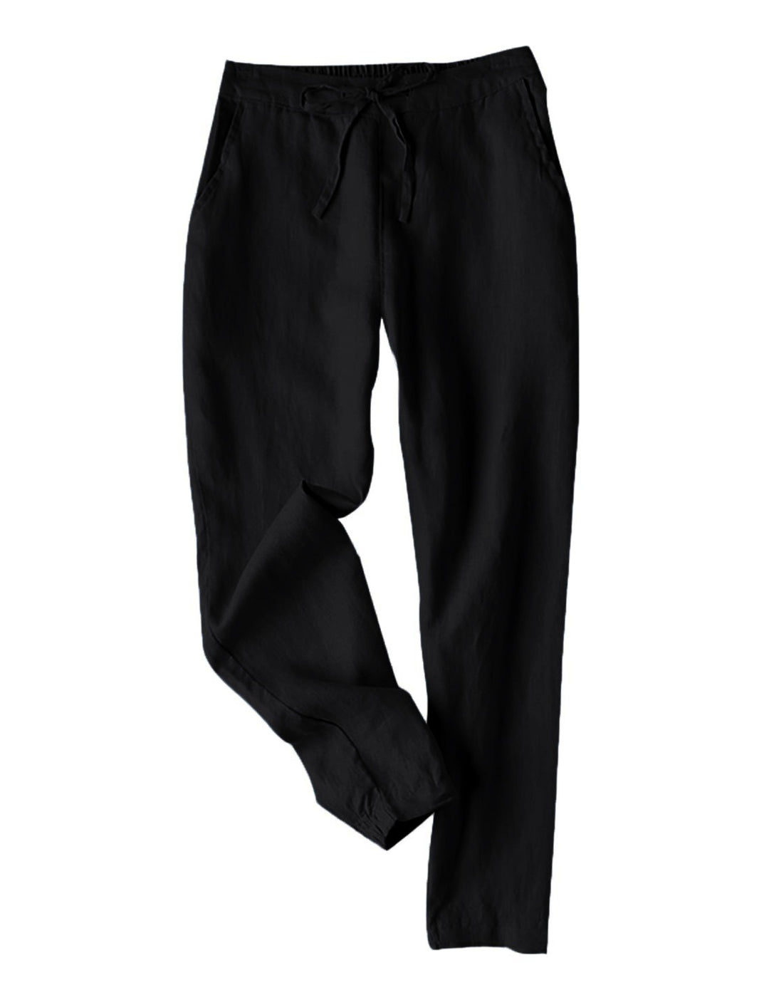 Damen Leichte Chinohose aus atmungsaktivem Leinenmix mit verstellbarem Bund R&B